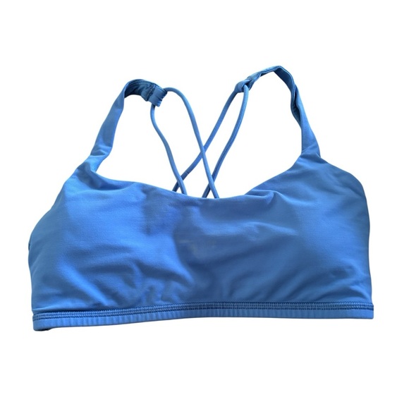 Lululemon Free To Be Bra Light Support, A/B Cup Sz 7 Blue Sports Bra Flaw - Picture 1 of 5